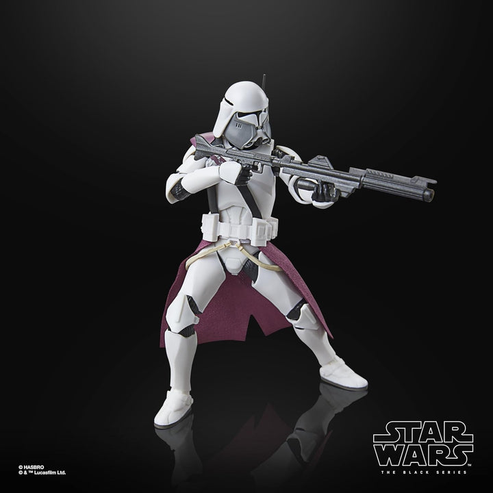 Star Wars seria neagră Clone Commander Bacara, Star Wars: Ahsoka Premium figurină de colecție (15 cm)