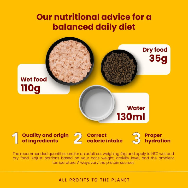 Almo Nature - HFC Natural Light Meal - File de pui - Hrană umedă pentru pisici adulte: 4 cutii a câte 50 g