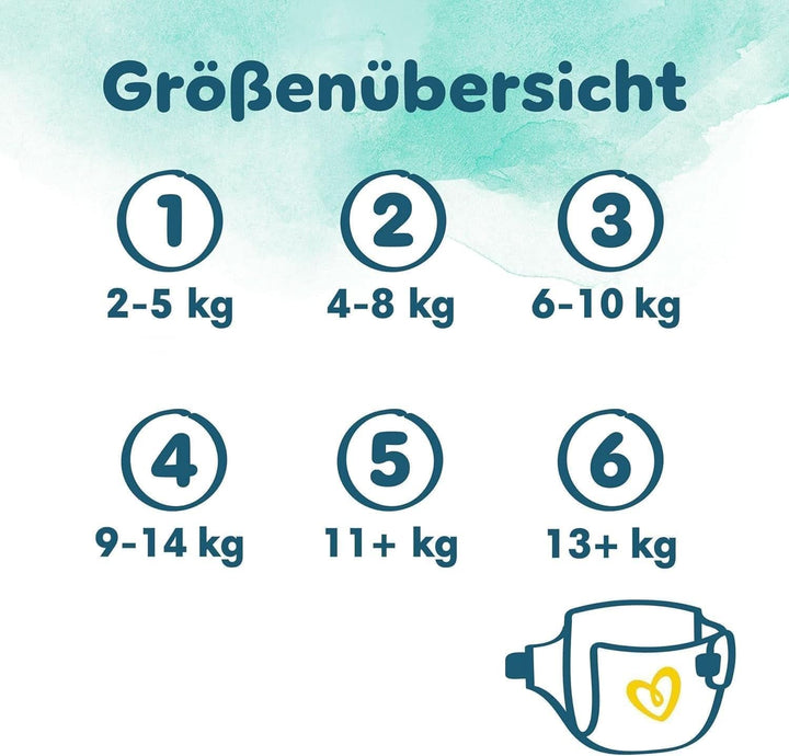 Pampers Baby Windeln Größe 5 (11-16Kg) Harmonie, SPARPACKUNG Mit Doppelter Monatsbox, Sanfter Hautschutz Und Pflanzenbasierte Inhaltsstoffe, 304 Stück