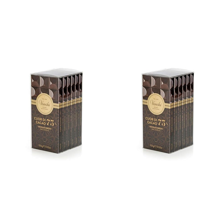 - Set Mit 6 Tafeln Extrabitterschokolade 75 %, 468 G - Glutenfrei - Vegan - Geschenkidee