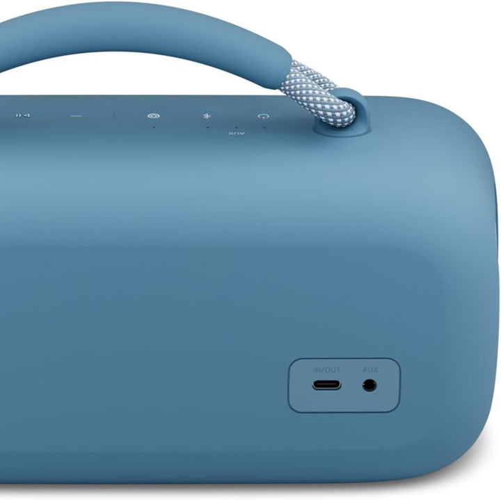 Bose Noua boxă portabilă Soundlink Max, boxă Bluetooth mare, impermeabilă, baterie cu autonomie de până la 20 de ore, USB-C, intrare auxiliară încorporată de 3,5 Mm, Blue Dusk