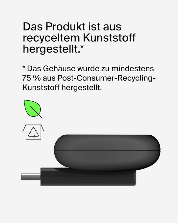 Belkin BoostCharge încărcător portabil USB-C pentru Apple Watch - încărcător USB-C certificat MFi pentru Apple Watch Series 9, 8, 7, Ultra, etc. Compatibil cu MacBook, iPhone 15, etc. Negru