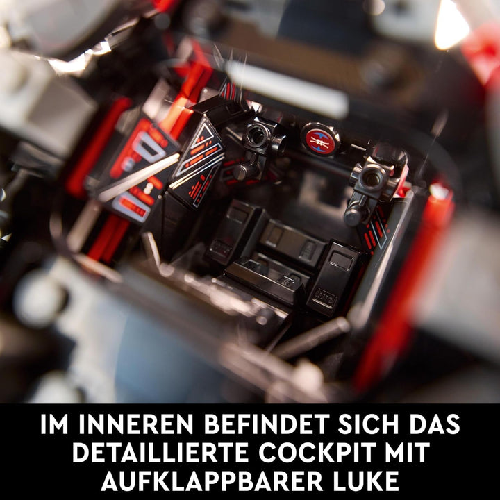 LEGO Star Wars Tie Interceptor, set de construcție creativă din seria Ultimate Collector pentru adulți, model de cărămidă Starfighter, cadou pentru fani, piesă de colecție, set Ucs 75382
