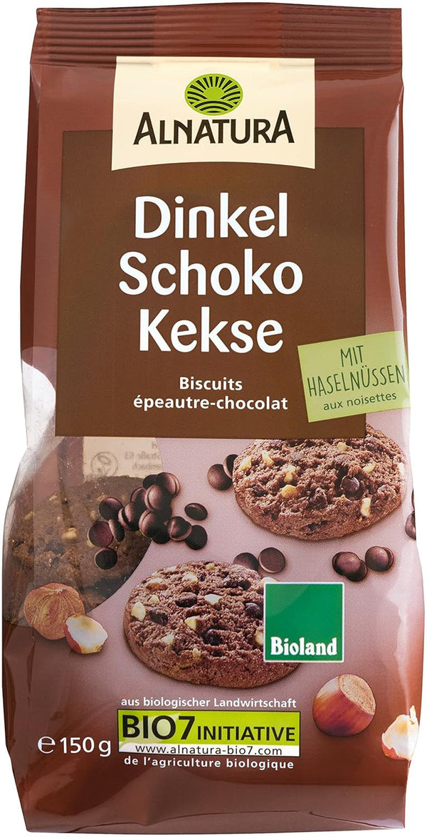 Biscuite cu ciocolată și speltă bio, 150g
