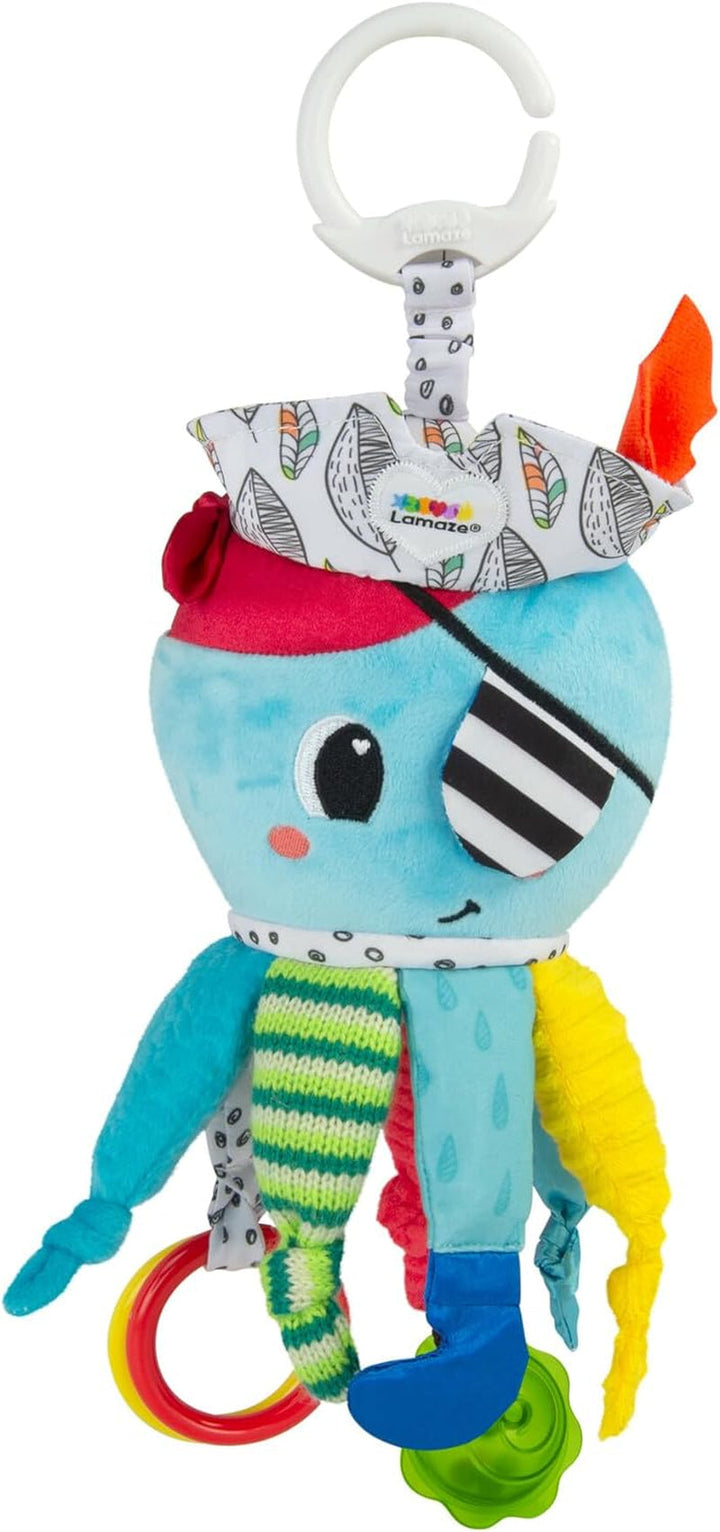 Jucărie pentru copii Lamaze "Căpitanul Calamari, caracatița pirat" Clip & Go, jucărie de înaltă calitate pentru copii mici, consolidează relația părinte-copil, jucărie pentru copii, 0-6 luni Jucarii Bebe Naty Shop Caracatița pirat