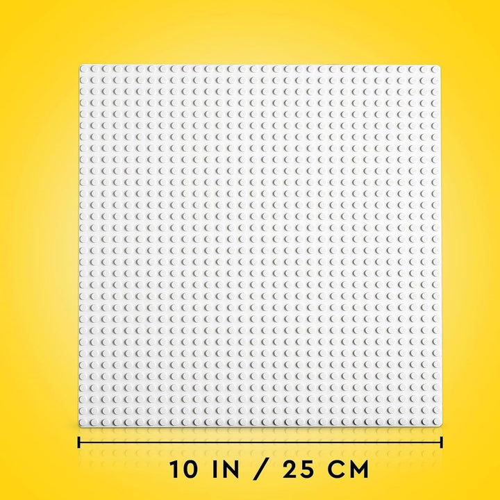 LEGO 11026 Placă de construcție albă clasică, placă de bază pătrată cu 32X32 adâncituri ca seturi de bază, jucărie de construcție (pachet de 2)
