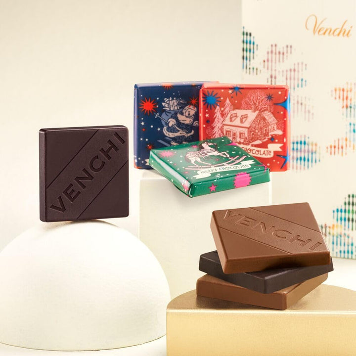Venchi – Granblend-Weihnachtskollektion Sortiert, 1 Kg – Pralinen Weihnachtsgrafik – Platzhalter – Geschenkidee – Glutenfrei