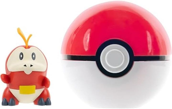 Pokémon PKW3629 - Clip'N'Go Poké Ball - Felori și Poké Ball, Poké Ball oficial cu figură de 5 cm