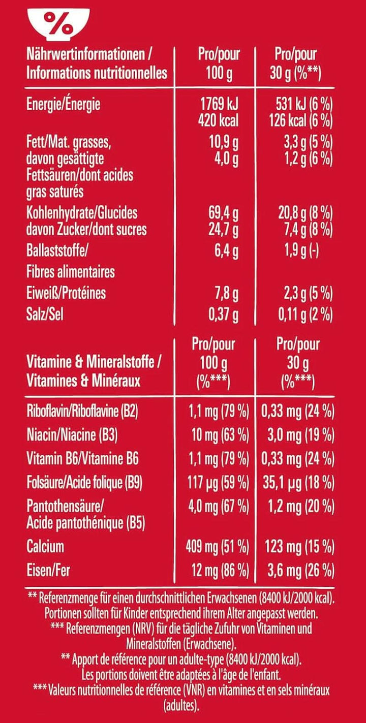 Nestlé KITKAT Cereale, cereale crocante pentru micul dejun cu napolitane Kitkat, pachet 8 x 550 grame