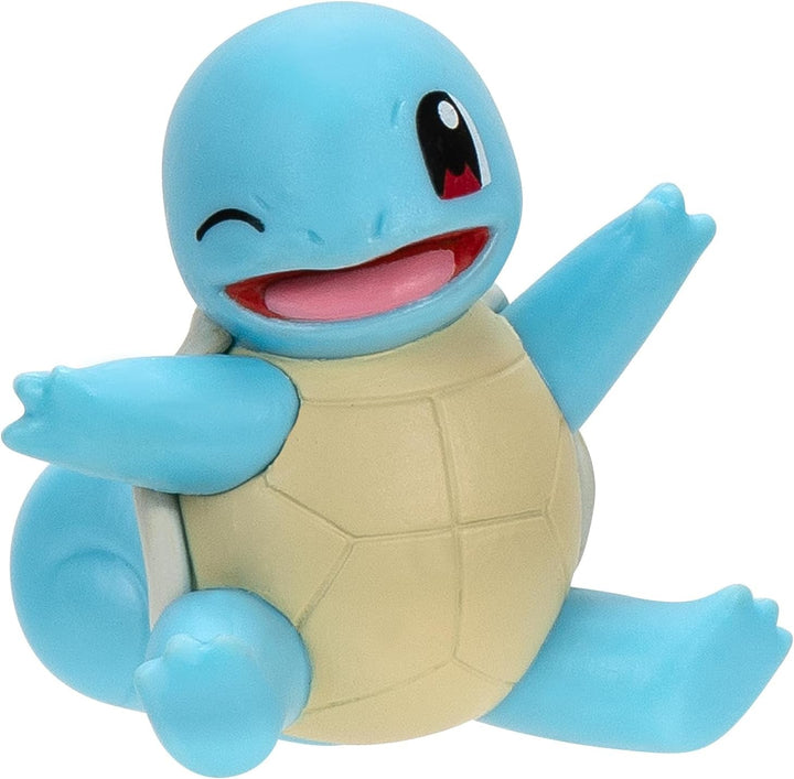 Pokémon PKW3586 - Battle Figure Pack - Pikachu și Schiggy, figuri oficiale detaliate, 5 cm fiecare