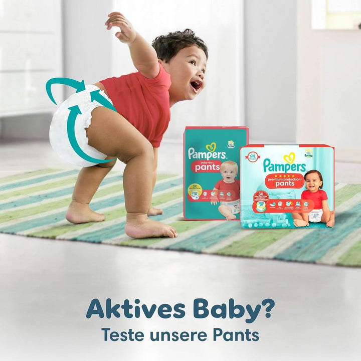 Scutece Pampers mărimea 7, 132 scutece, 15Kg+ Baby-Dry, până la 100% protecție împotriva scurgerilor toată noaptea