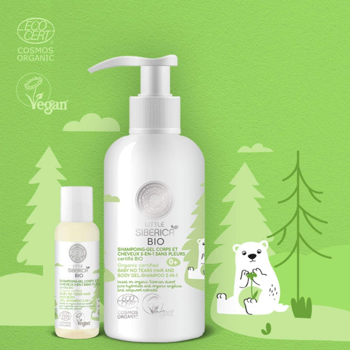 Gel de duș - Șamponare fără mirosuri Corps et Cheveux certifié BIO 250 ml