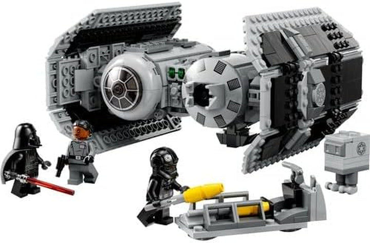 LEGO Star Wars TIE Bomber Model Kit cu Darth Vader Minifigure cu Lightsaber și Gonk Droid, jucărie construibilă cu Starfighter ca un cadou 75347