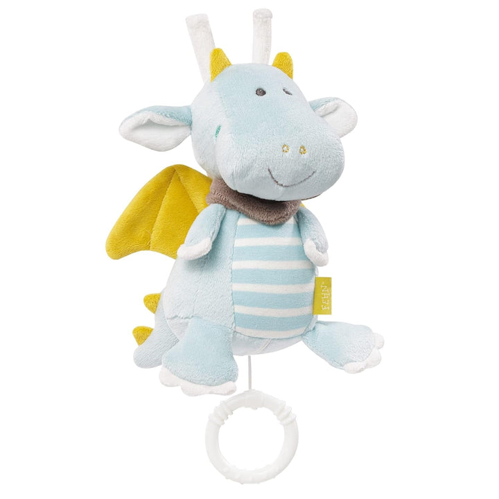 Fehn music box baby sleep aid star - cutie muzicală cu mecanism muzical detașabil pentru agățat - melodia de ajutor pentru somn "Weißt du wieviel Sternlein stehen" - jucărie pentru bebeluși și copii de la 0+ luni Jucarii Bebe Naty Shop Dragon
