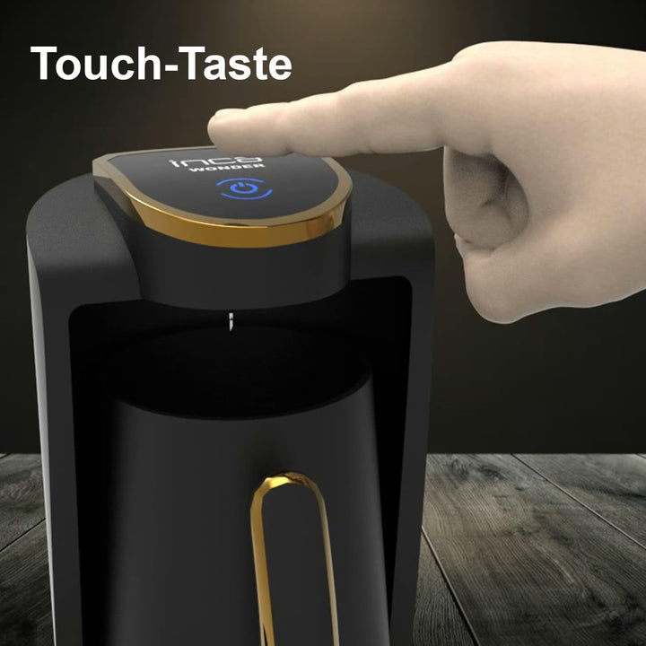 Cafetieră turcească automată İnca IKM-01 | Cafetieră turcească | 250 ml (1-4 căni) | 400 W | Protecție la preaplin și fierbere fără apă | Placă de încălzire din oțel inoxidabil | Design modern | Pentru o mocha perfectă