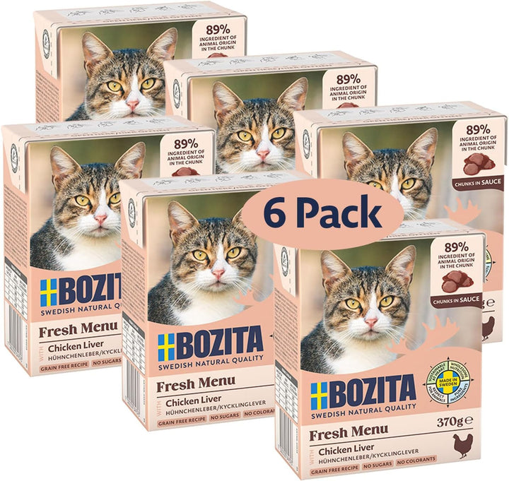 Bozita Mărunțișuri în sos cu pui și curcan Multibox 6X370G în Tetra