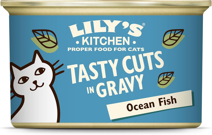 Lily'S Kitchen Hrană umedă naturală pentru pisici adulte, conservată, bucăți savuroase în sos cu pui, rețetă fără cereale (24 X 85G boluri)
