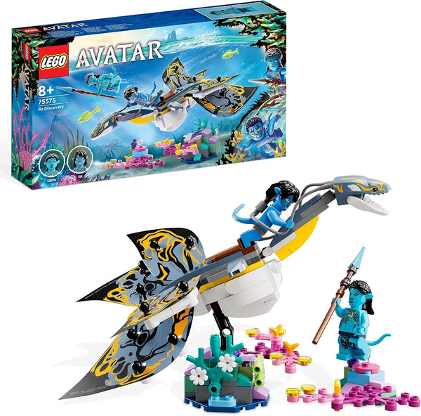 LEGO Avatar Descoperirea lui Ilu, Calea Apei Jucărie construibilă cu figură subacvatică, Pandora Set de colecție pentru copii și fani ai filmelor de la 8 ani în sus 75575
