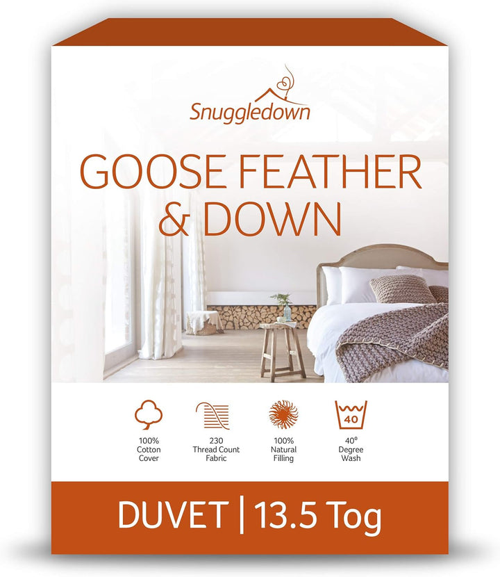 Plapumă pentru alergii Snuggledown Freshwash, 13,5 Tog Winter Warm, bumbac, alb, pat single Plapumi si pilote Naty Shop Super King 13.5 Tog