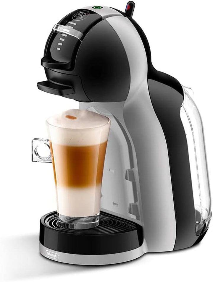 Espressor De'Longhi Mini Me pentru capsule de cafea Dolce Gusto pentru espresso cu 3 pachete de cafea, EDG155.BG, 0,8 L, negru, gri