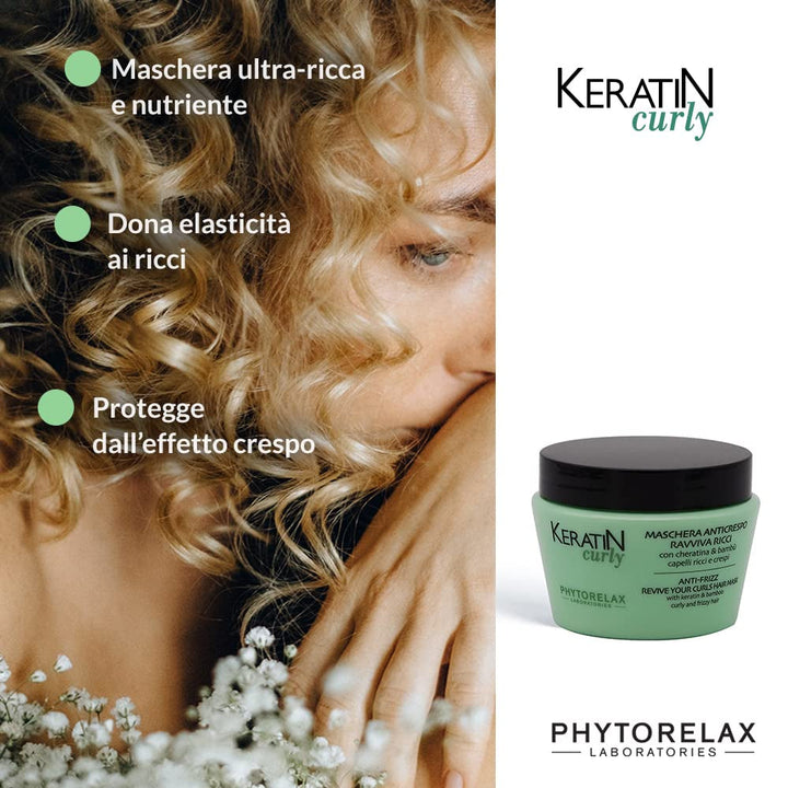 Mască de păr Phytorelax Laboratories pentru păr creț - 250 ml Masca de par Naty Shop