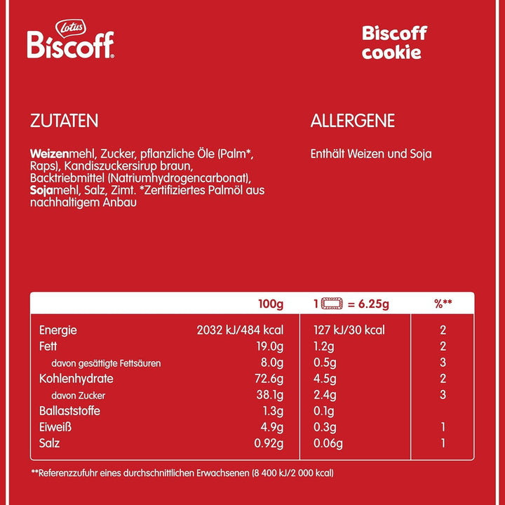 Lotus Biscoff | Biscuite Caramelizate | 150 Biscuiți Ambalați Individual | Doar Ingrediente Naturale | Vegan | 150X1 | 938G