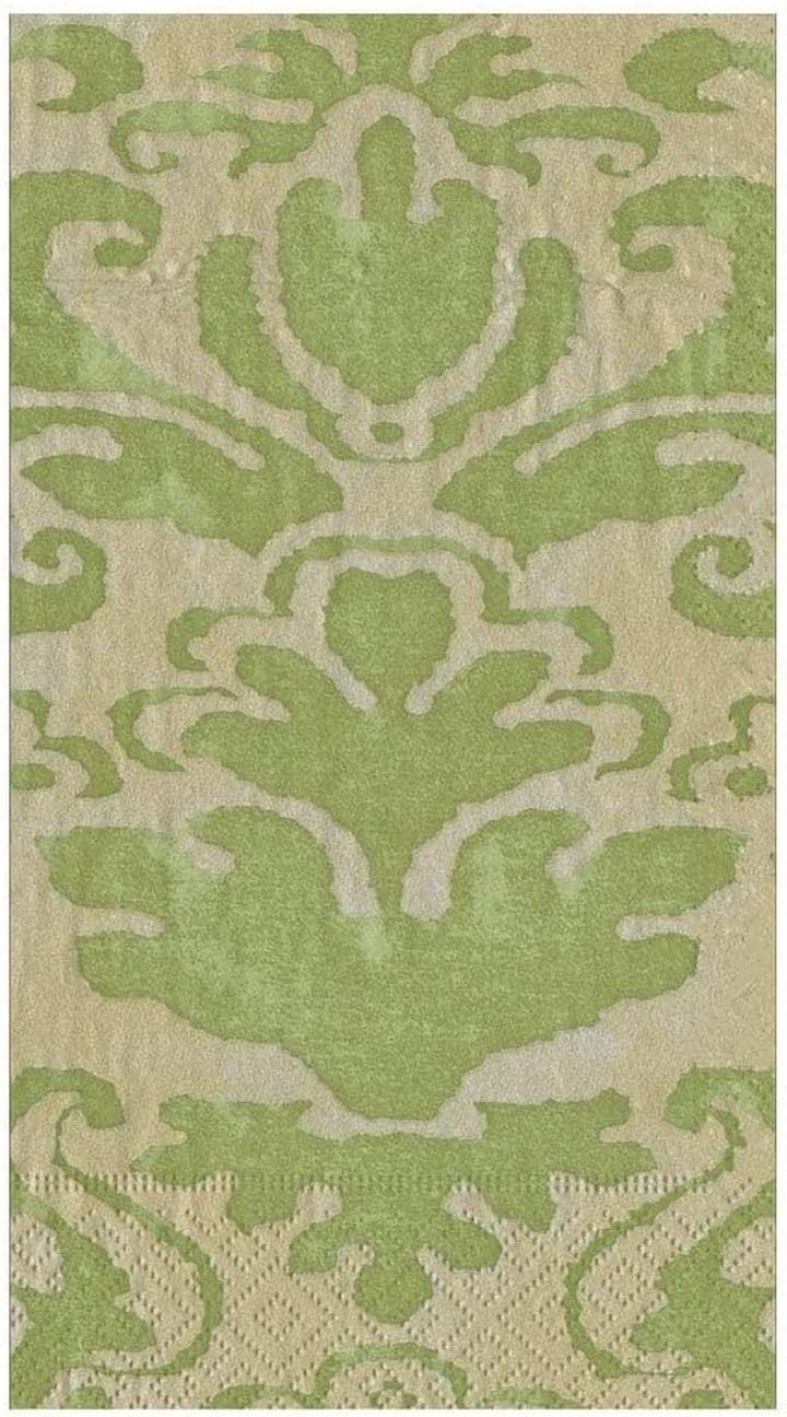 Șervețele cu prosop pentru oaspeți Palazzo, verde mușchi, 15 bucăți per pachet