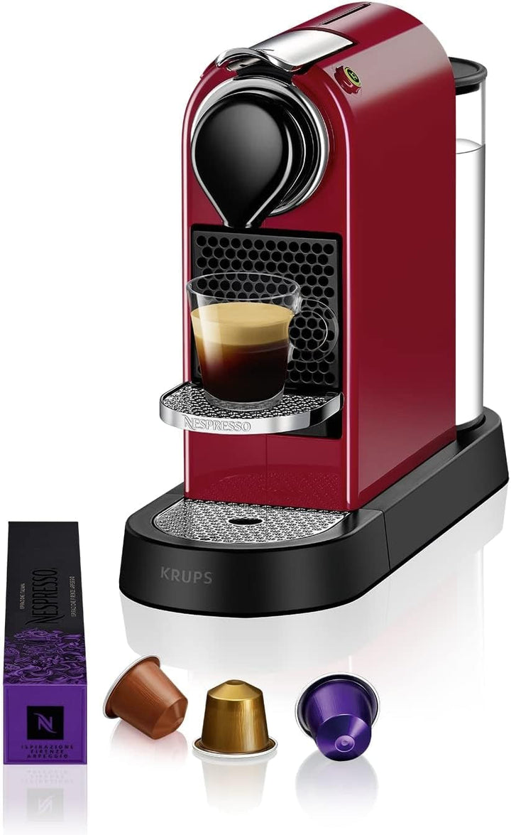 Espressor Nespresso Krups Citiz, Espressor independent, Oprire automată, Rezervor de apă de 1 litru, 1260 wați, Argintiu, XN741B