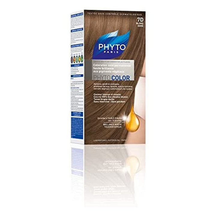 Culoare permanentă pentru păr, 5.3 Light Golden Brown Vopsea pentru par Naty Shop Nr. 7D: Blond Doré