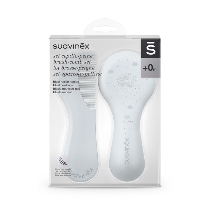 Suavinex 3162384 Pieptene cu perie, albastru