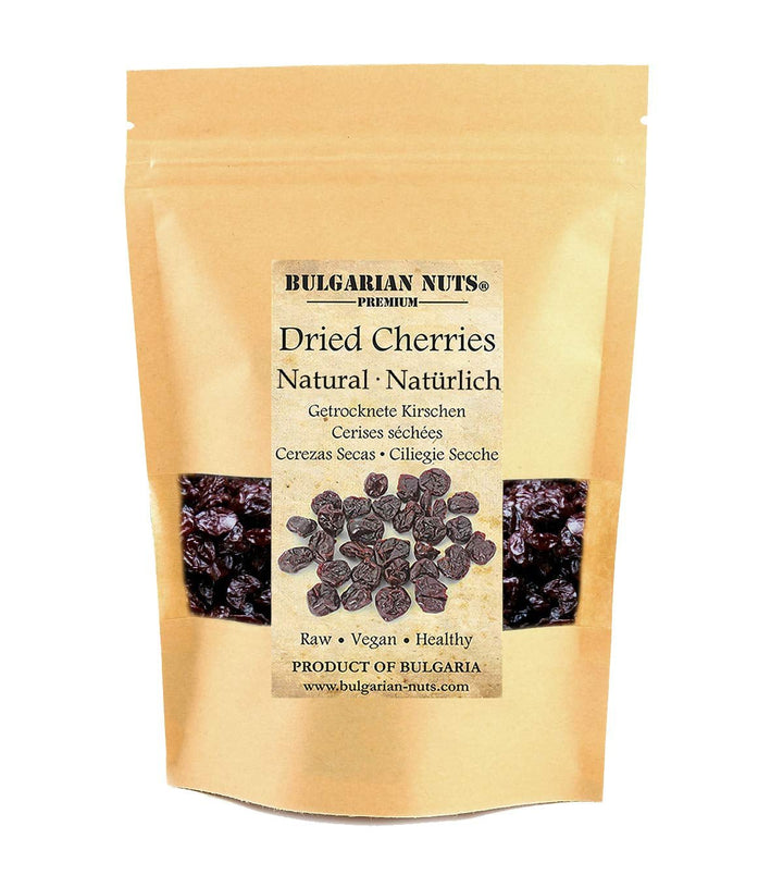 1 kg de cireșe uscate la soare, fără sâmburi, dulci în mod natural - fără zahăr adăugat, fără aditivi, fără conservanți. Cireșe adevărate - aromă adevărată. Produse deshidratate Naty Shop 500 G (1 pachet)