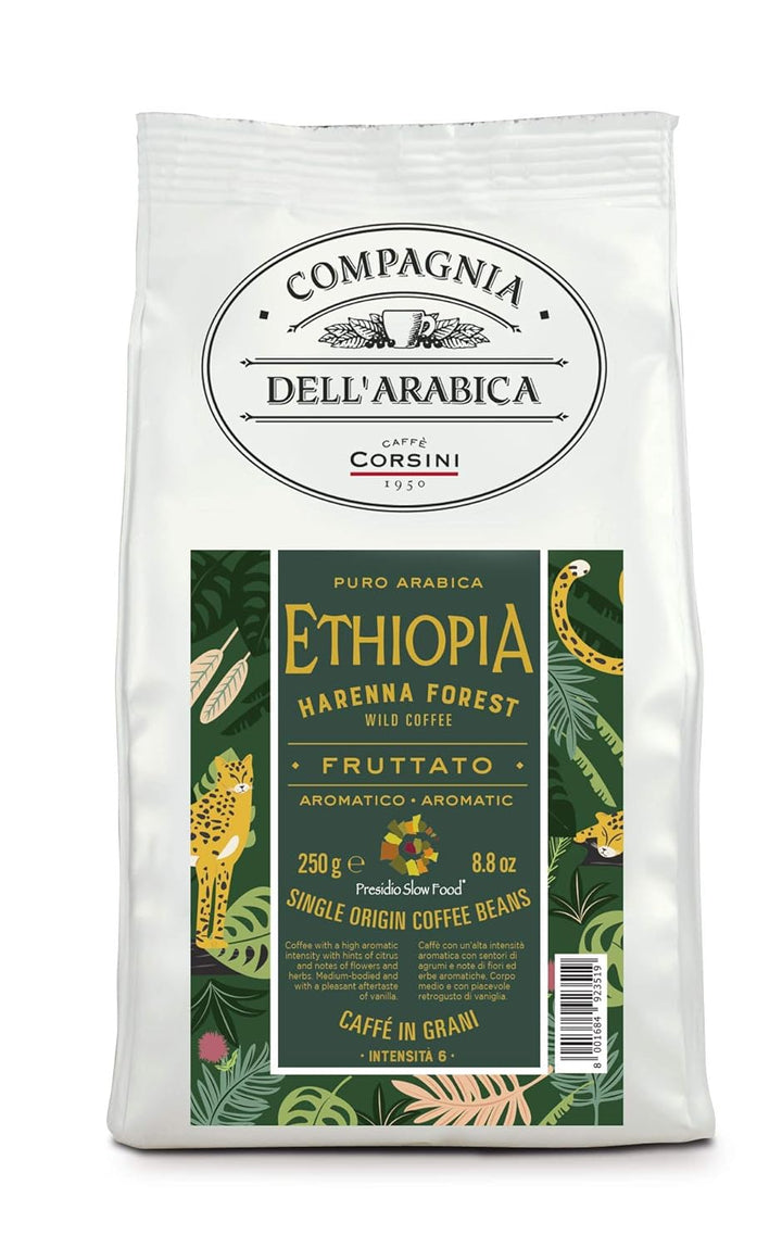 Caffè Corsini - Kaffeebohnen 3X250G Compagnia Dell'Arabica Set Guatemala / Äthiopien / El Salvador, Einzelner Ursprung, Insgesamt 750G