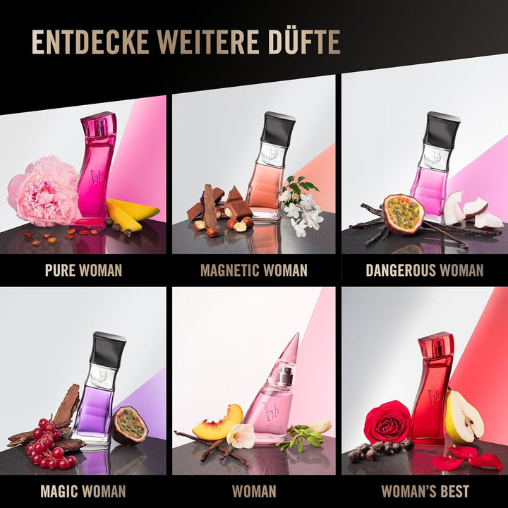 Bruno Banani Absolute Woman – Apă de Parfum Spray Natural – Fructat-Floral pentru Femei – 1 Pachet (1 x 30 ml)