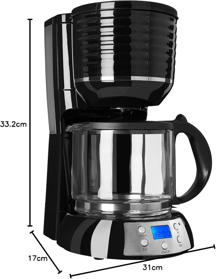 Espressor cu filtru COFFEE 3300 C | 15 cești de cafea | Dimensiune filtru 1x4 | Temporizator | Funcție de reținere a căldurii | 1080 wați | Afișaj LED