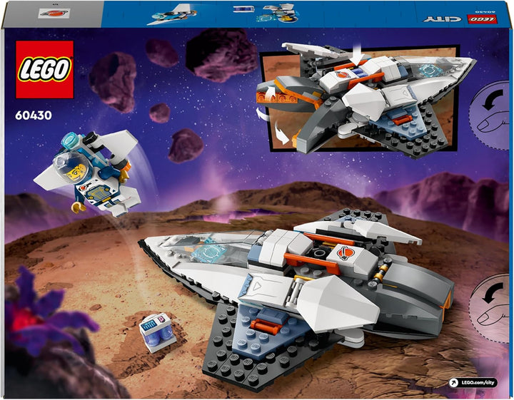 Nava spațială LEGO City, jucărie spațială cu navetă spațială pentru copii de construit, băieți și fete de la 6 ani, set cu figurină astronaut 60430