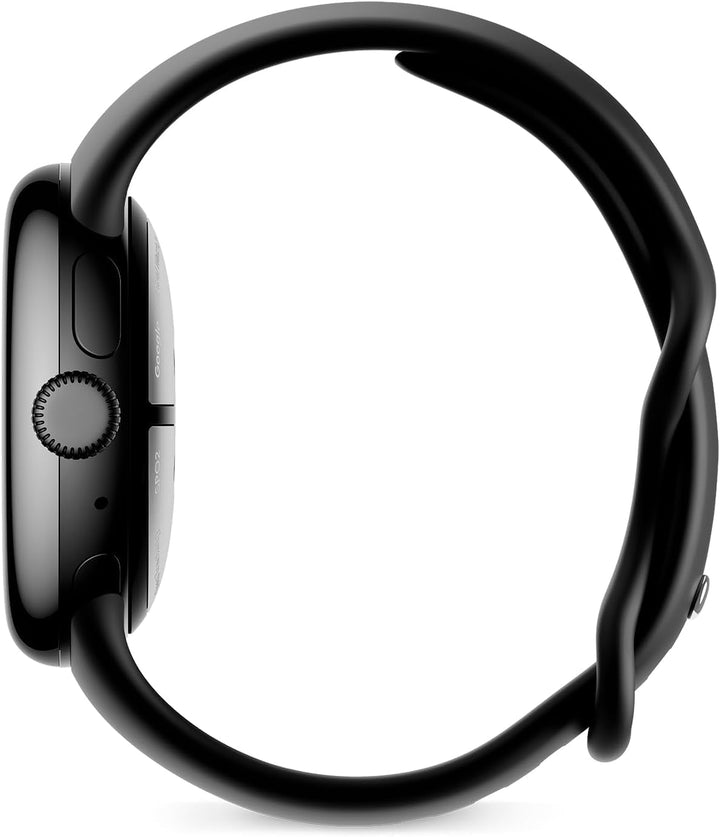 Google Pixel Watch 2 cu monitorizarea ritmului cardiac Fitbit, gestionarea stresului și securitate, smartwatch Android, carcasă din aluminiu negru mat, obsidian, WLAN