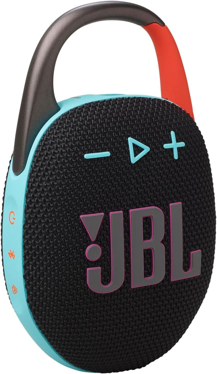 JBL Clip 5 - albastru - boxă portabilă Bluetooth cu sunet JBL Pro, bas profund și funcție Playtime Boost - rezistentă la apă și praf - 12 ore de funcționare