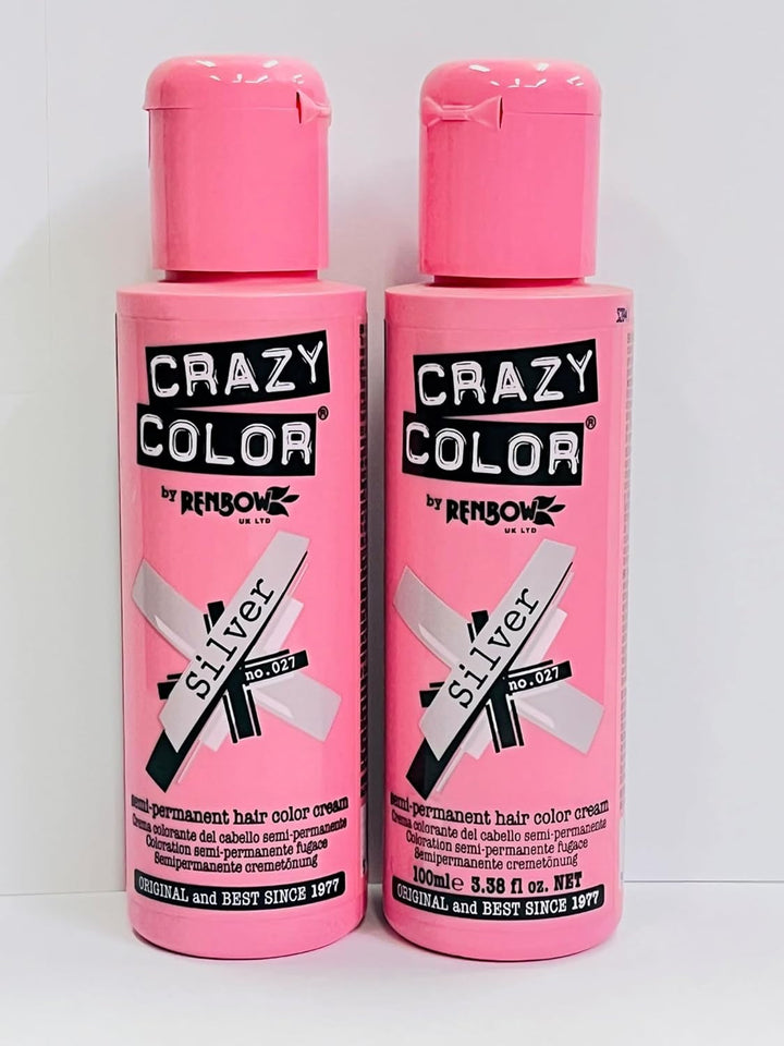 GO TOXIC UV cremă semipermanentă pentru colorarea părului, 100 ml (1 pachet) Vopsea pentru par Naty Shop Culoare argintie 100 Ml (1 pachet)