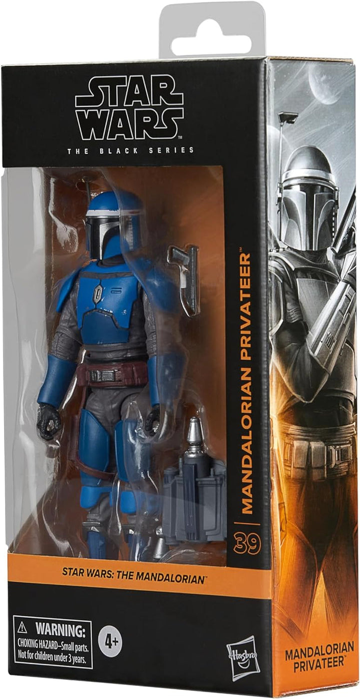 Star Wars Seria Neagră Mandalorian Privateer, Figura de acțiune pentru a colecta Mandalorian, Scala 15 Cm