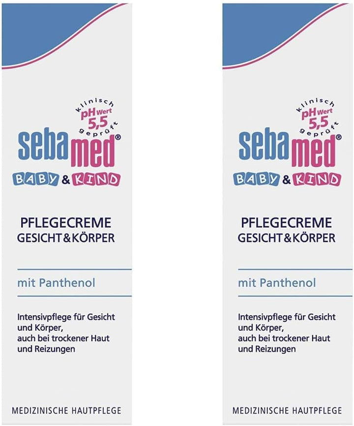 Sebamed Baby and Child Care Lotion with Panthenol, 2-pack, 2 x 200 ml, îngrijește delicat pielea delicată a copiilor, de asemenea pentru pielea uscată și iritații