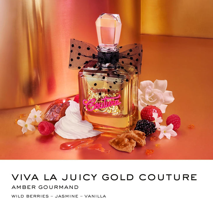 Juicy Couture - Viva La Juicy Gold Couture, Apă de parfum, Parfum fructat și cald, Parfum de lux pentru femei - 100 ml