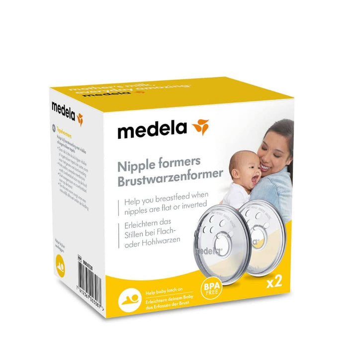 Medela Brustwarzenformer – Formt Umgekehrte Oder Flache Brustwarzen Zur Vorbereitung Auf Das Stillen – Bpa-Frei – Einheitsgröße Für Alle Mütter – 2Er-Pack