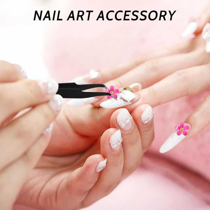 1 Karton Nail Art Charms, 3D Blumen Nagelkunst Charms, Acryl Blumen Nagel Strass Mit Ornamenten, Nagel Edelsteine, Nagel Zubehör Für Mädchen, Nagelkunst Dekoration, DIY Handwerk Nail Design