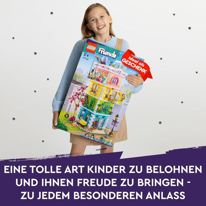 LEGO 41748 Friends Heartlake City Community Centre, clădire modulară cu studiouri de artă și de înregistrare, cameră de joacă cu 6 mini păpuși, inclusiv Pickle The Dog, jucărie pentru copii