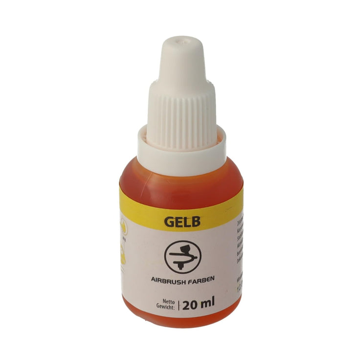 Bakeryteam Airbrush Lebensmittelfarbe Gelb/Yellow 20Ml