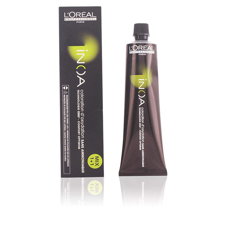 L'Oréal Professionnel INOA Colorație oxidativă fără amoniac 4 maro mediu, 1 pachet, (1x 60 ml)