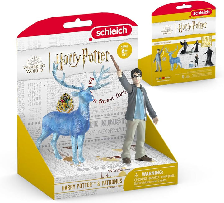 Schleich 42680 Harry Potter & Patronus, de la 6 ani, HARRY POTTER - figurină de joacă, 16 X 11 X 18 cm