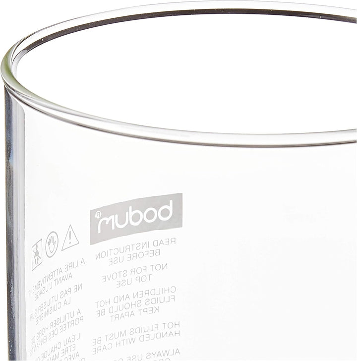 Bodum 01-10945-10 Cafetieră Presă de Rezervă Fără Cioc, Sticlă Borosilicat - 8 Căni (1 L), Transparentă