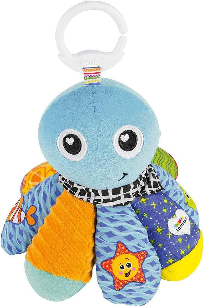 Jucărie pentru copii Lamaze "Căpitanul Calamari, caracatița pirat" Clip & Go, jucărie de înaltă calitate pentru copii mici, consolidează relația părinte-copil, jucărie pentru copii, 0-6 luni Jucarii Bebe Naty Shop Sam Octopusul