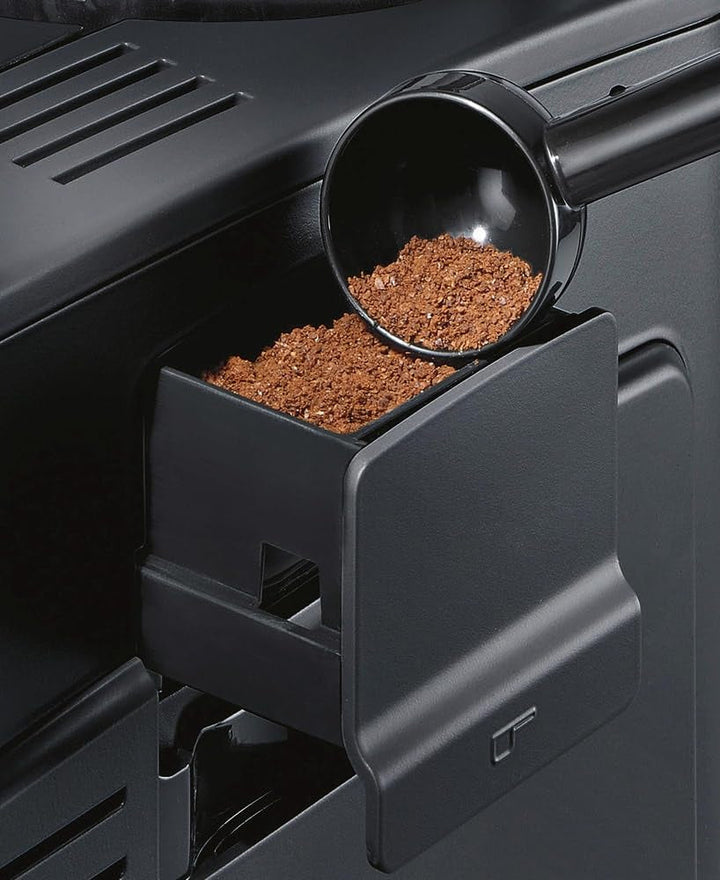 Aparat de cafea complet automat SIEMENS EQ6 plus S300 TE653501EN, Pentru multe specialități de cafea, spumă de lapte, râșniță ceramică, funcție de cupă dublă, anticalcar, curățare automată cu abur, 1500 W, Argint
